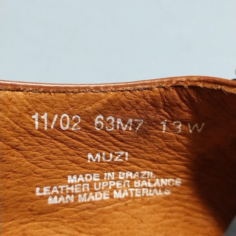 Bass Muzi Fisherman Sandals Mens Size 13W Brown Leather Almond Toe Buckle Strap - Picture 4 of 7
